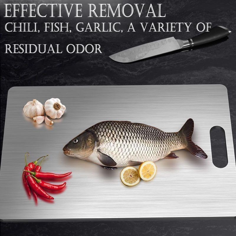 Premium Pure Titanium Cutting Board for Kitchen - Hygienic, Durable, Professional Grade