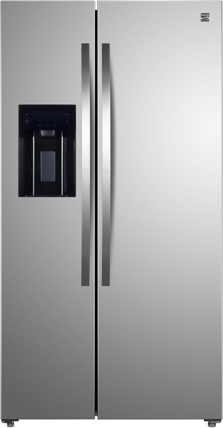 Kenmore 20 cu.ft. Counter-Depth Side-by-Side Refrigerator with Accela Chill, Ice & Water