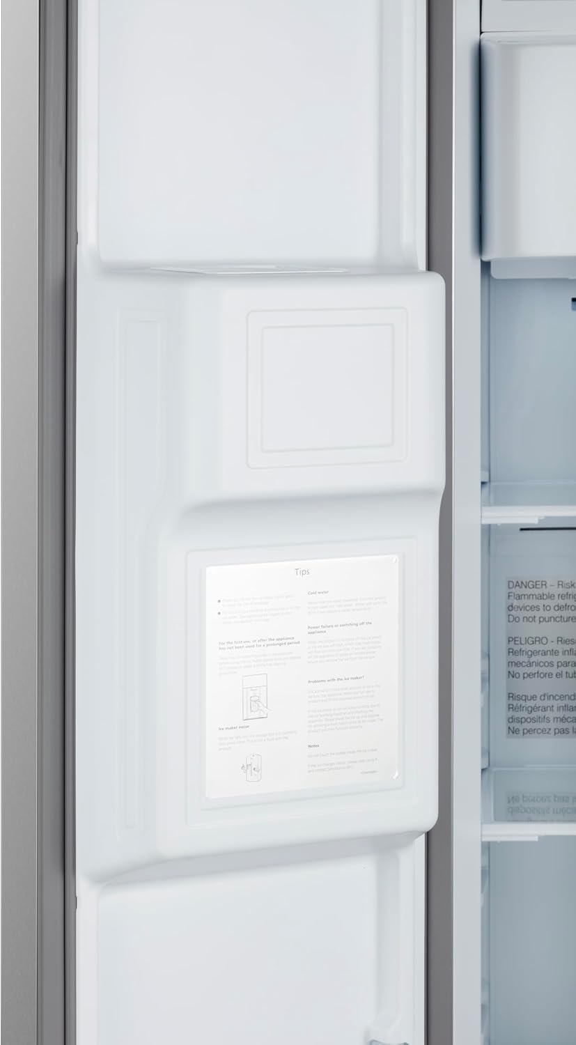 Kenmore 20 cu.ft. Counter-Depth Side-by-Side Refrigerator with Accela Chill, Ice & Water