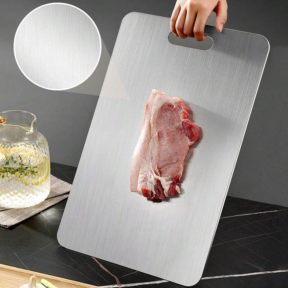 Premium Pure Titanium Cutting Board for Kitchen - Hygienic, Durable, Professional Grade