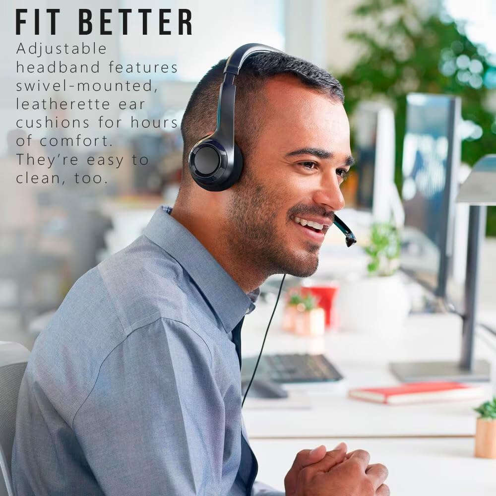 Logitech H390 Wired USB Headset with Noise-Cancelling Mic for PC Gaming & Meetings