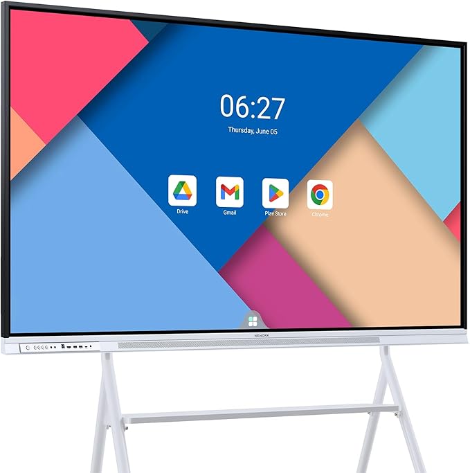 75 Inch 4K Google EDLA Smart Interactive Whiteboard Android 14 Wireless Casting