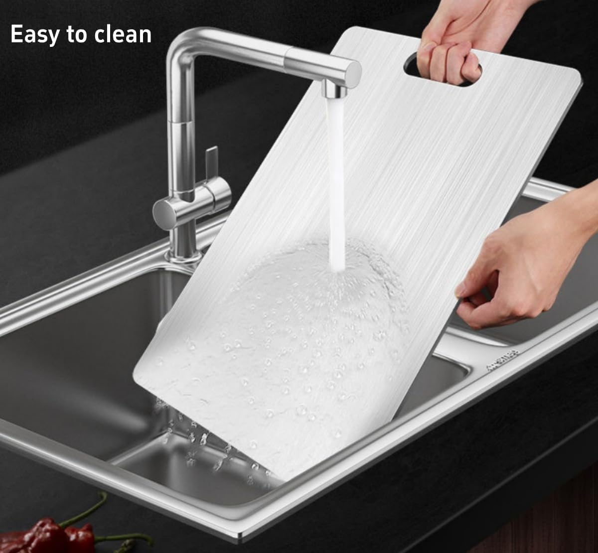Premium Pure Titanium Cutting Board for Kitchen - Hygienic, Durable, Professional Grade