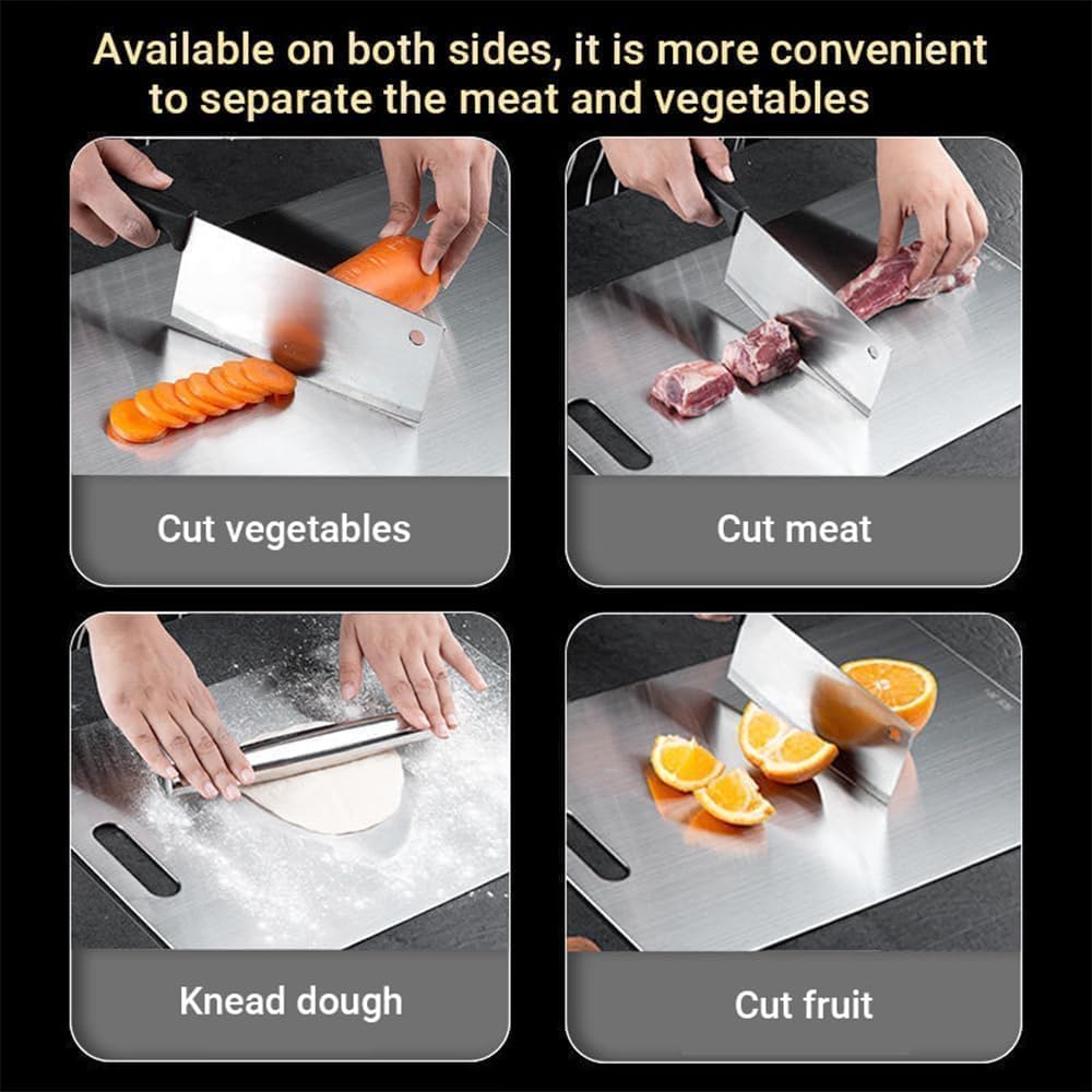Premium Pure Titanium Cutting Board for Kitchen - Hygienic, Durable, Professional Grade