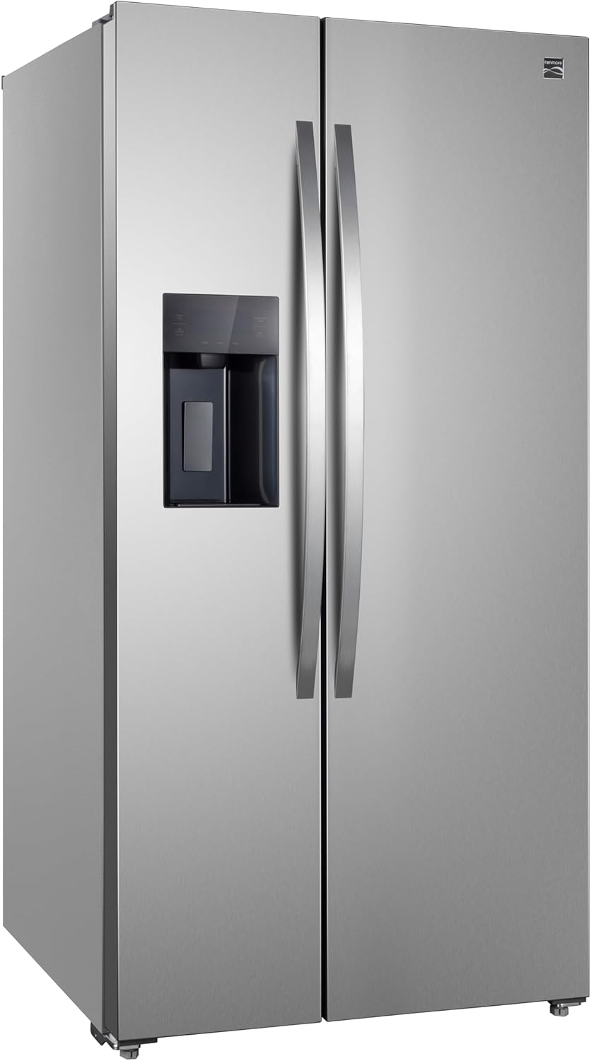 Kenmore 20 cu.ft. Counter-Depth Side-by-Side Refrigerator with Accela Chill, Ice & Water