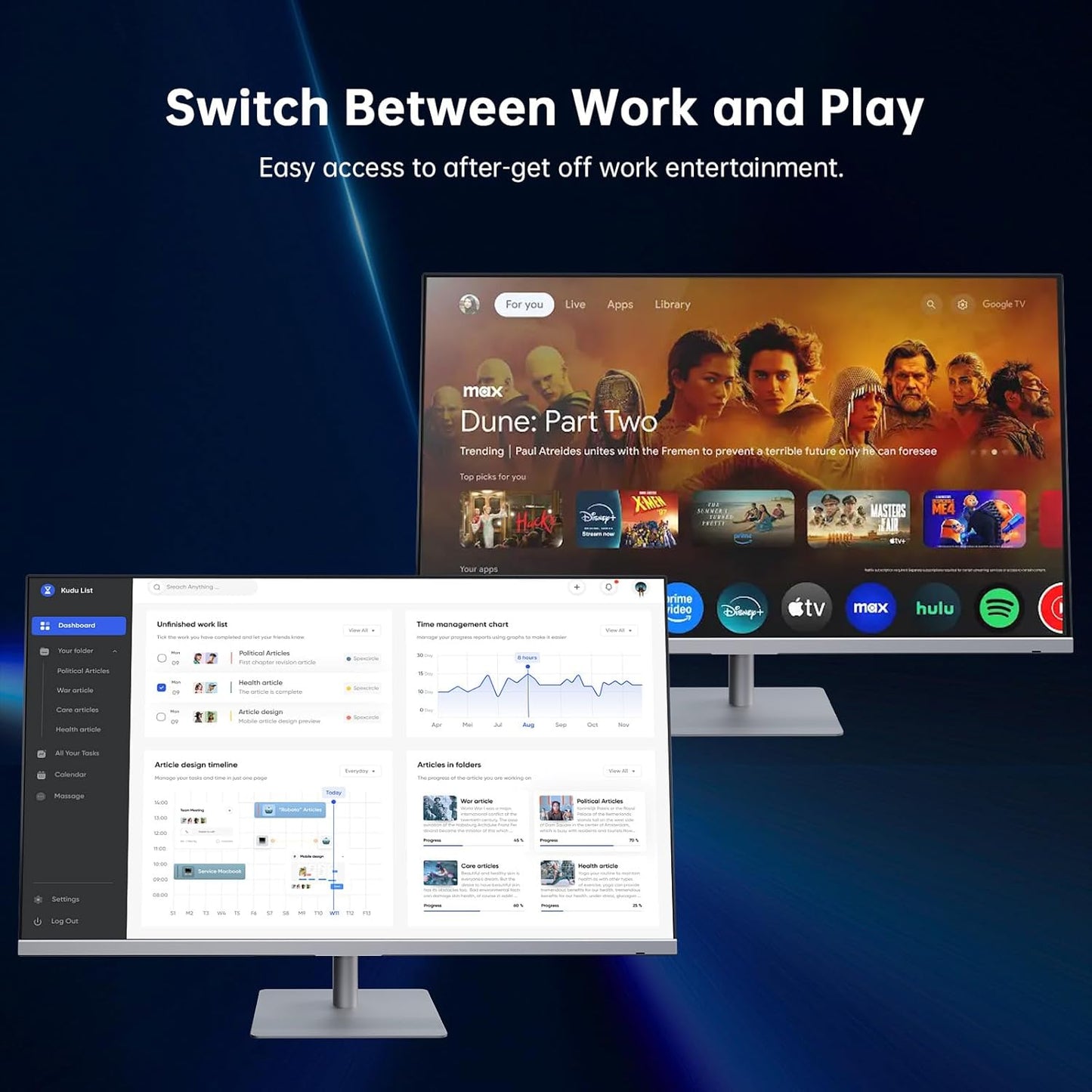 KTC 32-inch 4K UHD Smart Monitor with Google TV & HDR