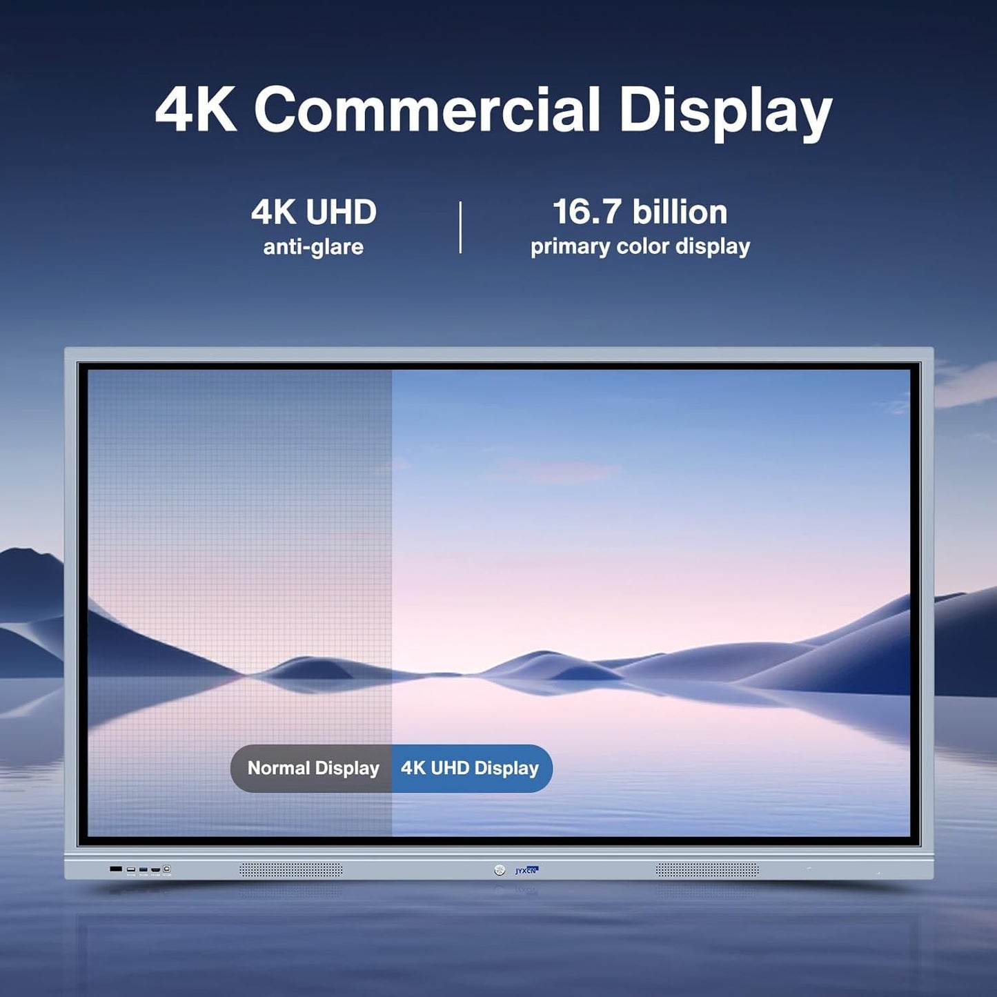 JYXCN 55-inch 4K Dual-OS Smart Interactive Board for Dynamic Collaboration