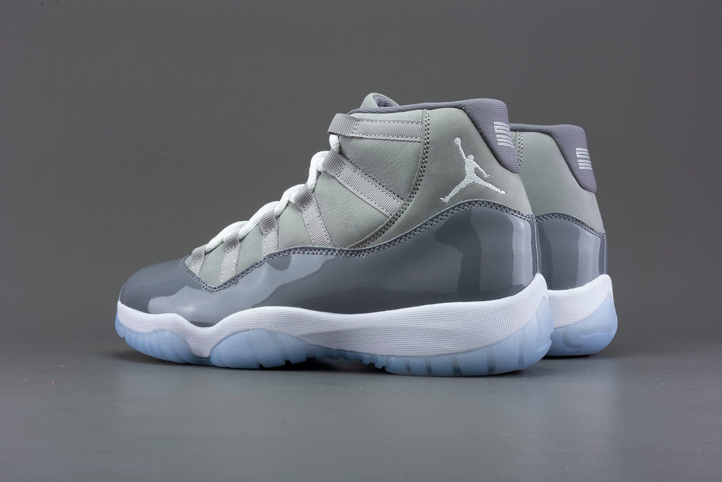 Nike mens Jordan 11 Retro shoes, Medium Grey/White-cool Grey
