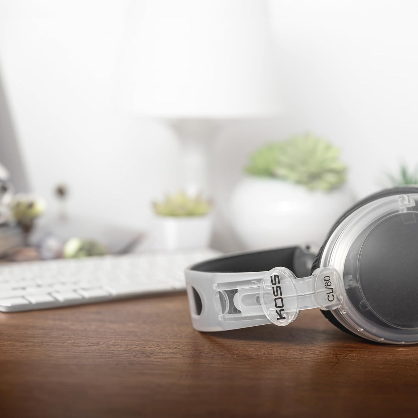 Koss CL/80 Over-Ear Headphones: Clear Retro Design, Crystal Sound, 3.5mm Plug