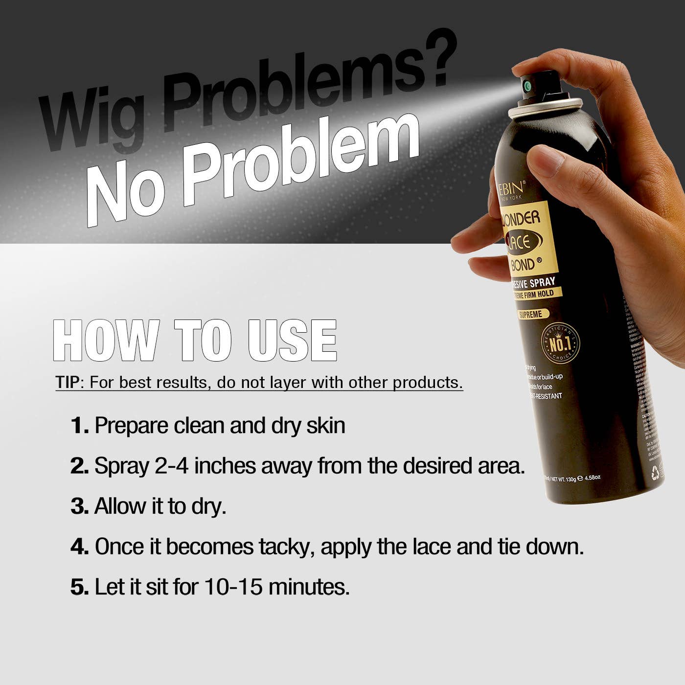 EBIN NEW YORK Supreme Hold Wonder Lace Bond Wig Adhesive Spray
