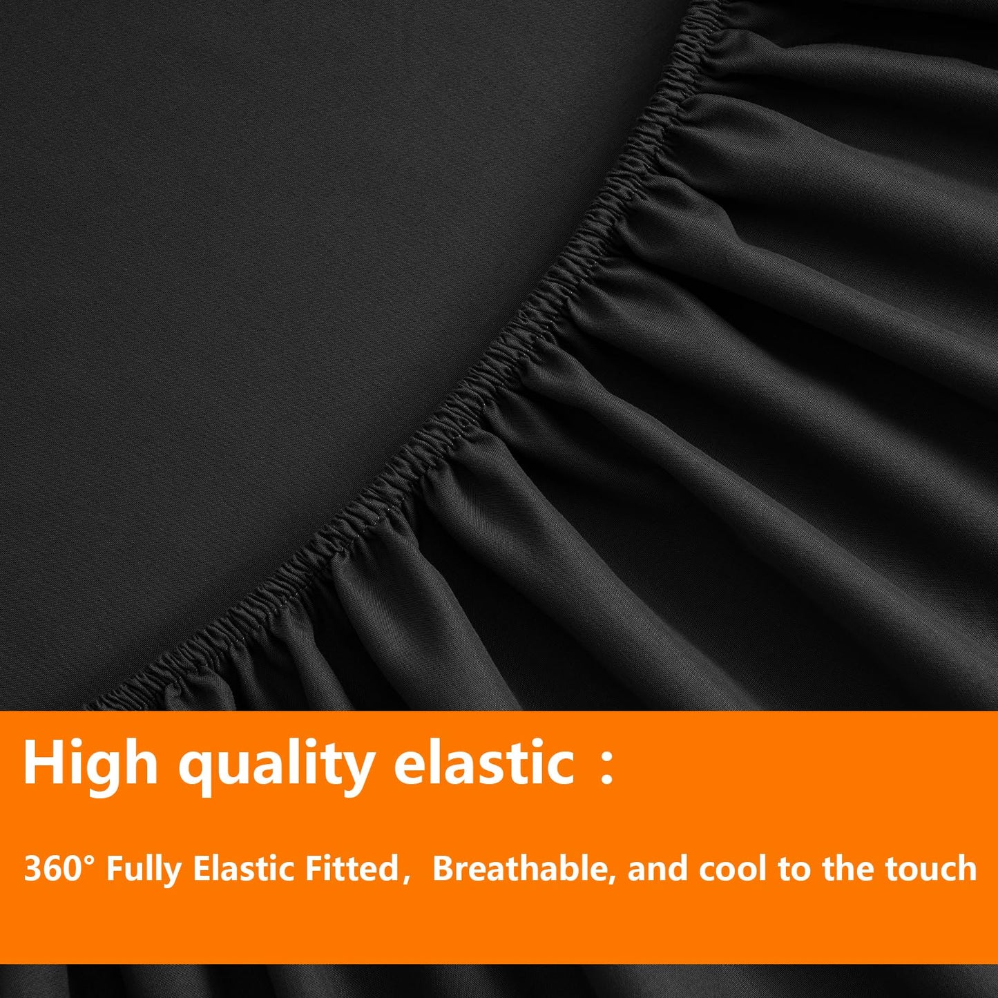 Twin Size Comforter Set - 5 Pieces, Bed in a Bag Bedding Sets with All Season Soft Quilted Warm Fluffy Reversible Comforter,Flat Sheet,Fitted Sheet,1 Pillow Shams,1 Pillowcases,Black
