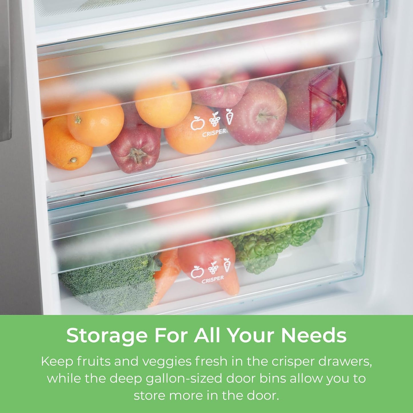 Kenmore 20 cu.ft. Counter-Depth Side-by-Side Refrigerator with Accela Chill, Ice & Water