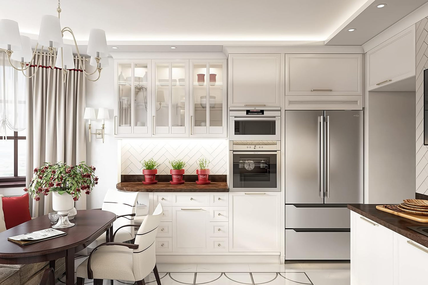 KoolMore RS-FR22 22.5 cu. ft. Stainless Steel French Door Refrigerator with Ice Maker