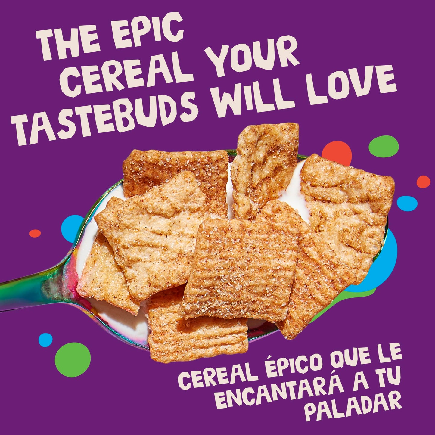 Cinnamon Toast Crunch Breakfast Cereal, Crispy Cinnamon Cereal, Family Size, 18.8 oz Cereal Box