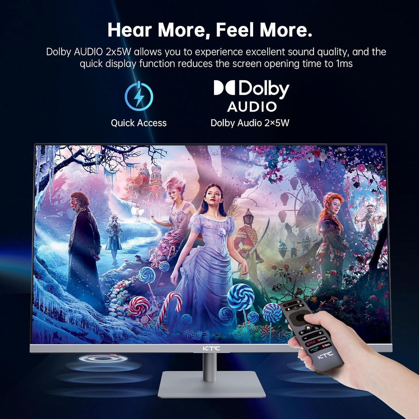 KTC 32-inch 4K UHD Smart Monitor with Google TV & HDR