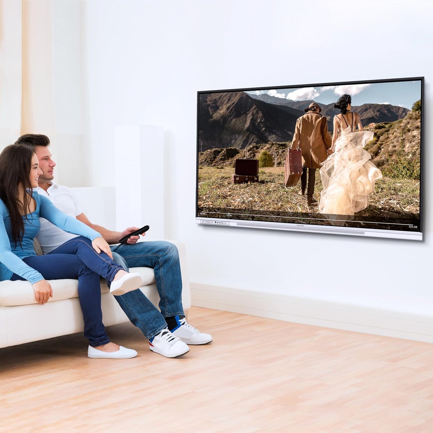 75 Inch 4K Google EDLA Smart Interactive Whiteboard Android 14 Wireless Casting