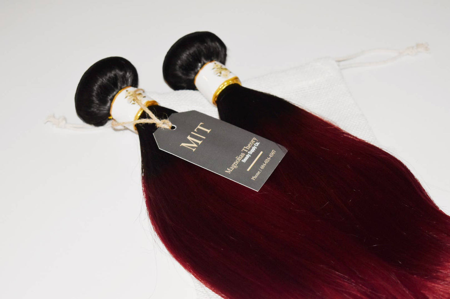 Luxurious Ombre 1B/99J Virgin Human Hair Bundle: Silky Straight, Luminous Flow.