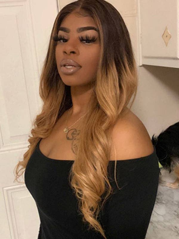 Luxurious Gold Curly Synthetic Wig Hair Extension - Adjustable High-Temperature Fiber
