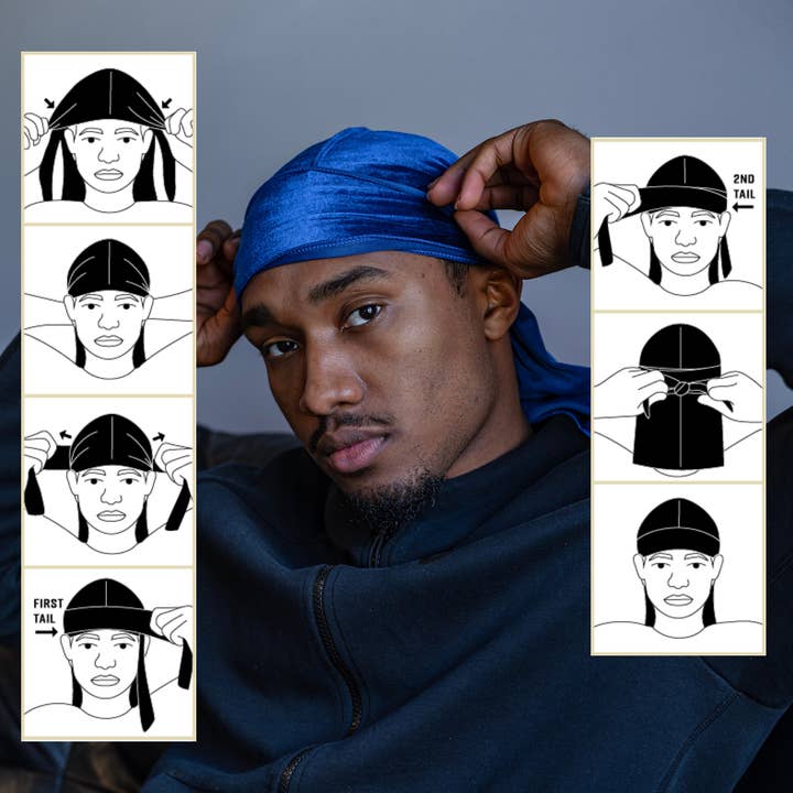 Mr. Durag Wave Maxx Silky Satin Durag - 360 Waves, Breathable, Stretchy