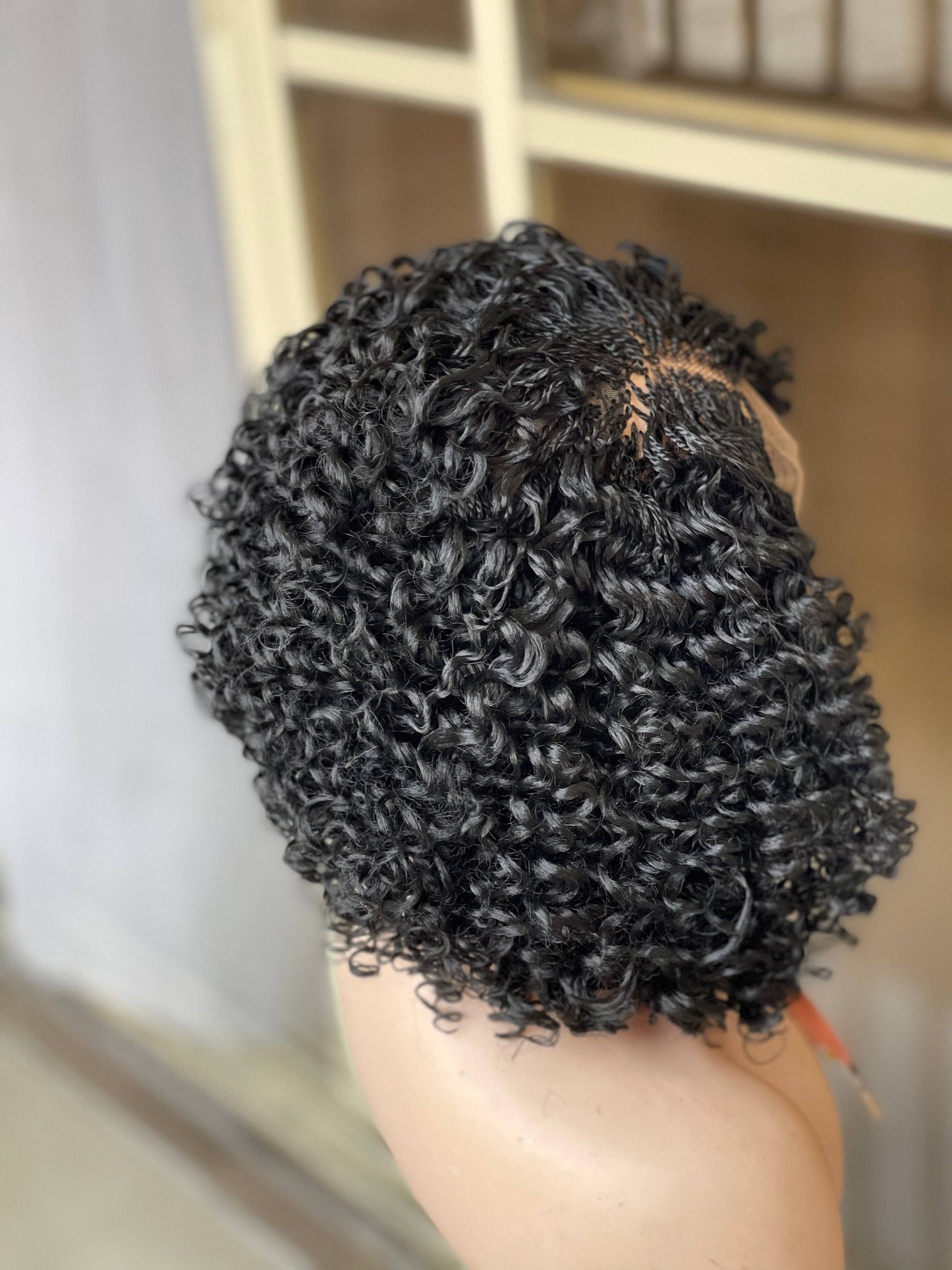 Luxurious Short Knotless Braids Senegalese Twist Wig for Black Women