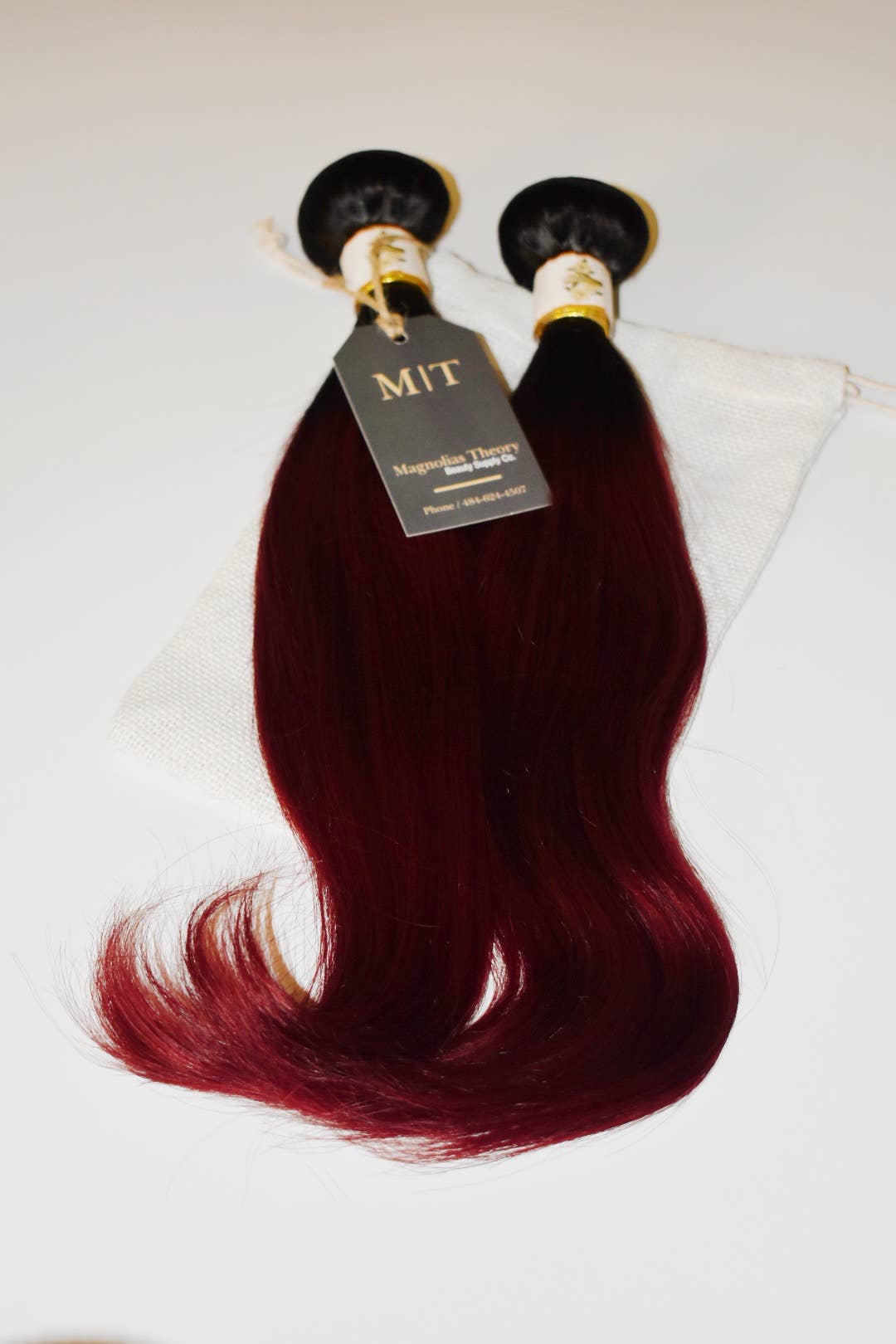 Luxurious Ombre 1B/99J Virgin Human Hair Bundle: Silky Straight, Luminous Flow.