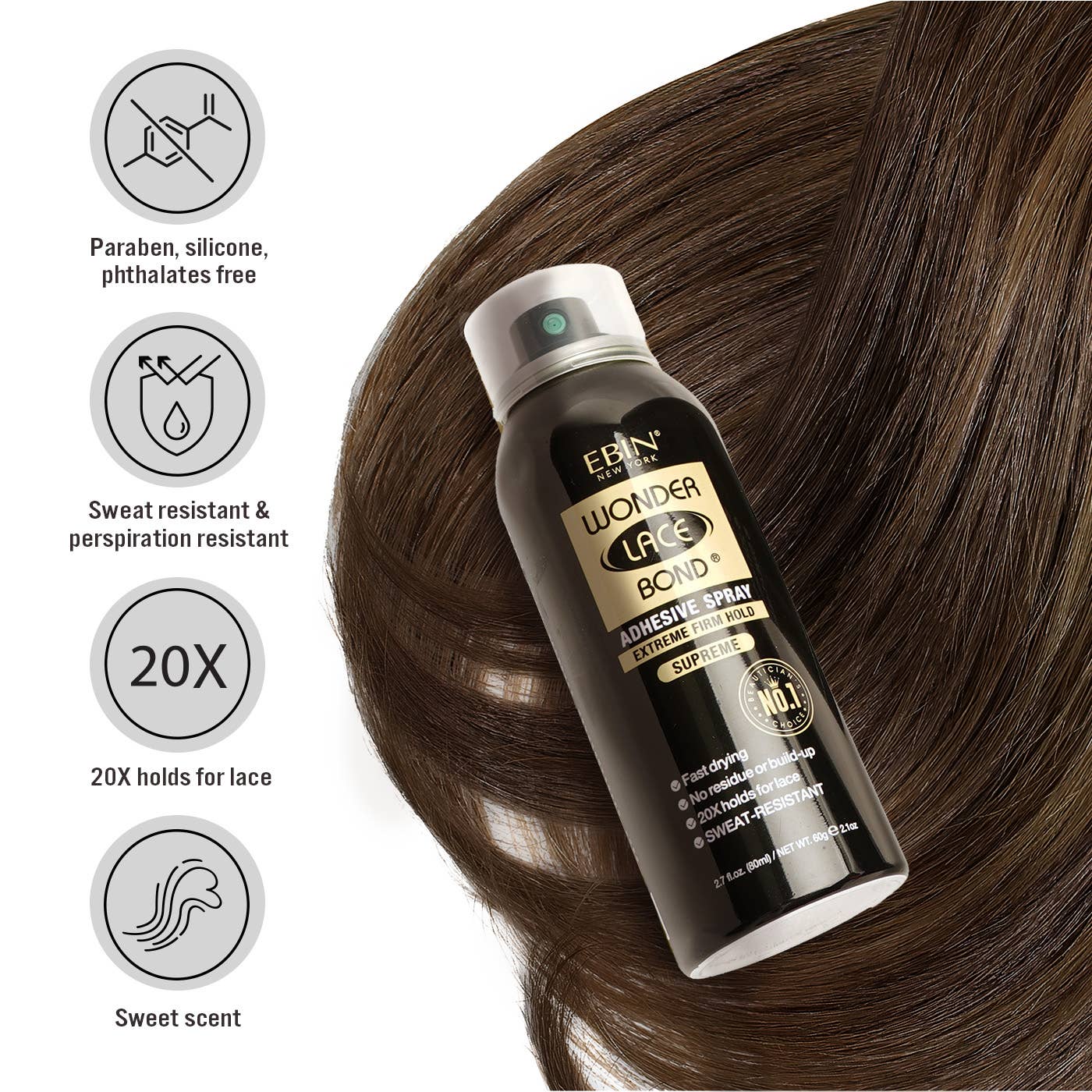 EBIN NEW YORK Supreme Hold Wonder Lace Bond Wig Adhesive Spray