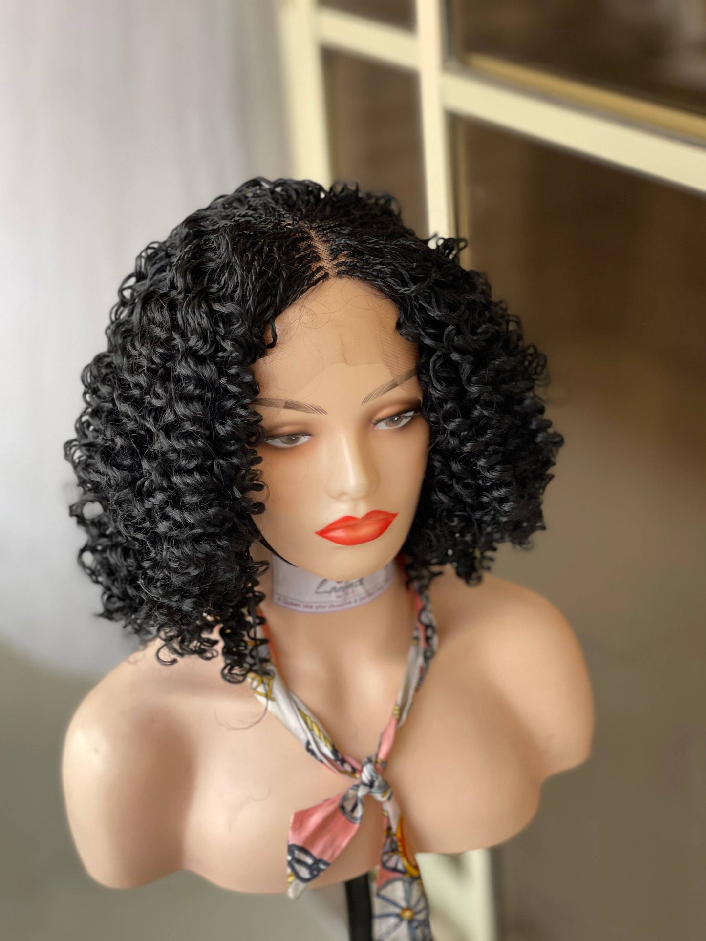 Luxurious Short Knotless Braids Senegalese Twist Wig for Black Women