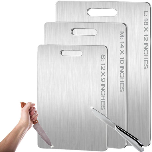 Premium Pure Titanium Cutting Board for Kitchen - Hygienic, Durable, Professional Grade