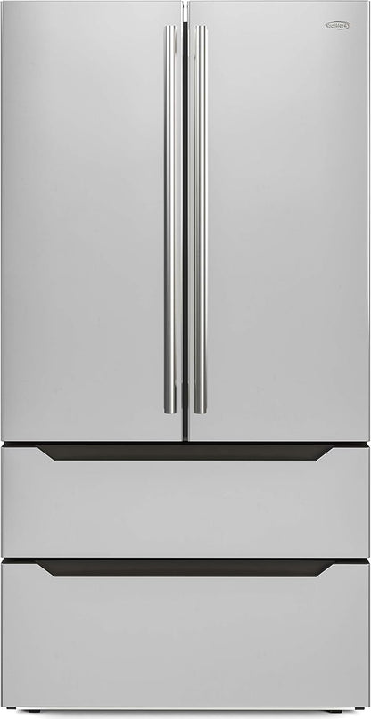 KoolMore RS-FR22 22.5 cu. ft. Stainless Steel French Door Refrigerator with Ice Maker