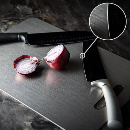 Premium Pure Titanium Cutting Board for Kitchen - Hygienic, Durable, Professional Grade