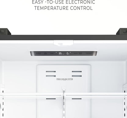 KoolMore RS-FR22 22.5 cu. ft. Stainless Steel French Door Refrigerator with Ice Maker