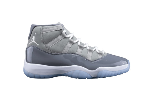 Nike mens Jordan 11 Retro shoes, Medium Grey/White-cool Grey