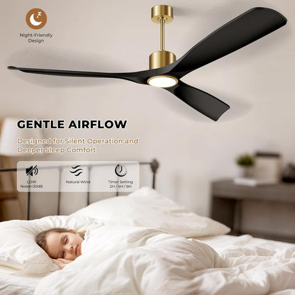 Smart 52-inch Outdoor/Indoor Ceiling Fan with Light, Remote & Alexa Voice Control