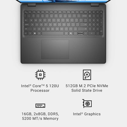 Dell 16-inch FHD+ Touchscreen Laptop: 16GB DDR5 RAM, 512GB SSD, Windows 11