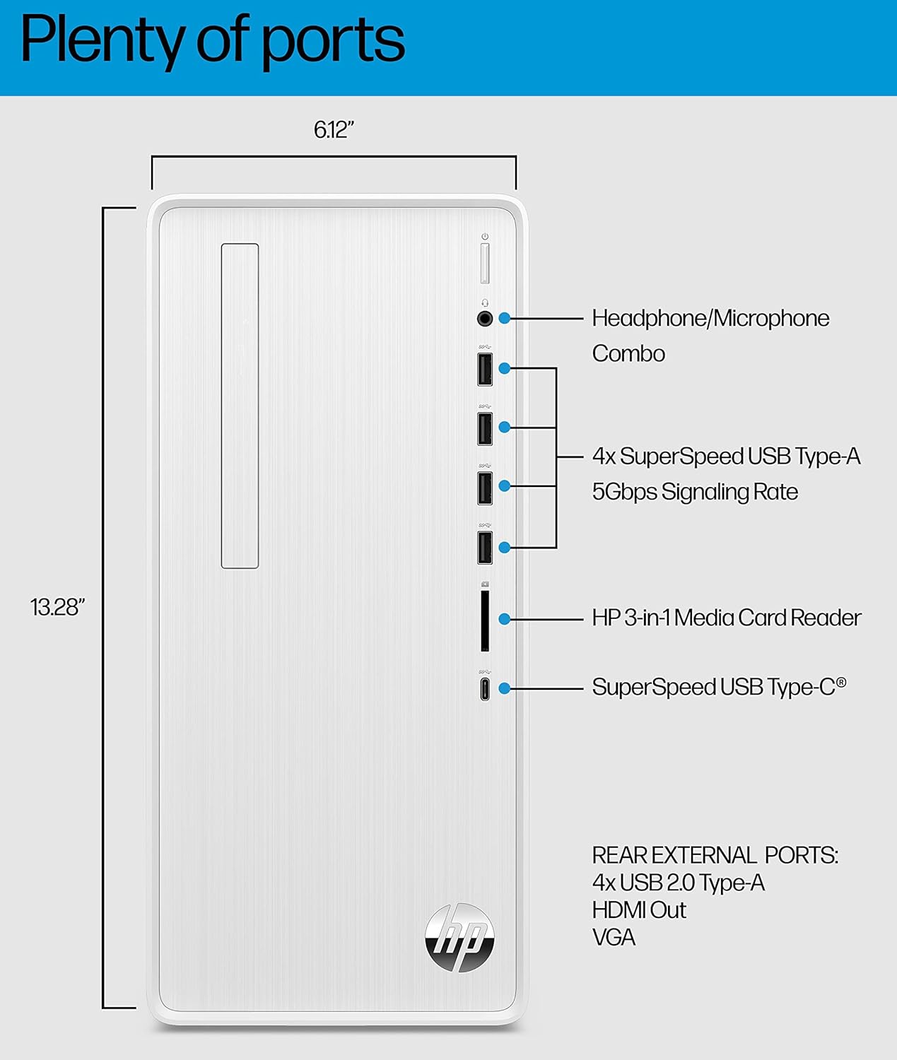 HP Pavilion i7 Desktop PC: 32GB RAM, 1TB SSD, Win 11 Pro