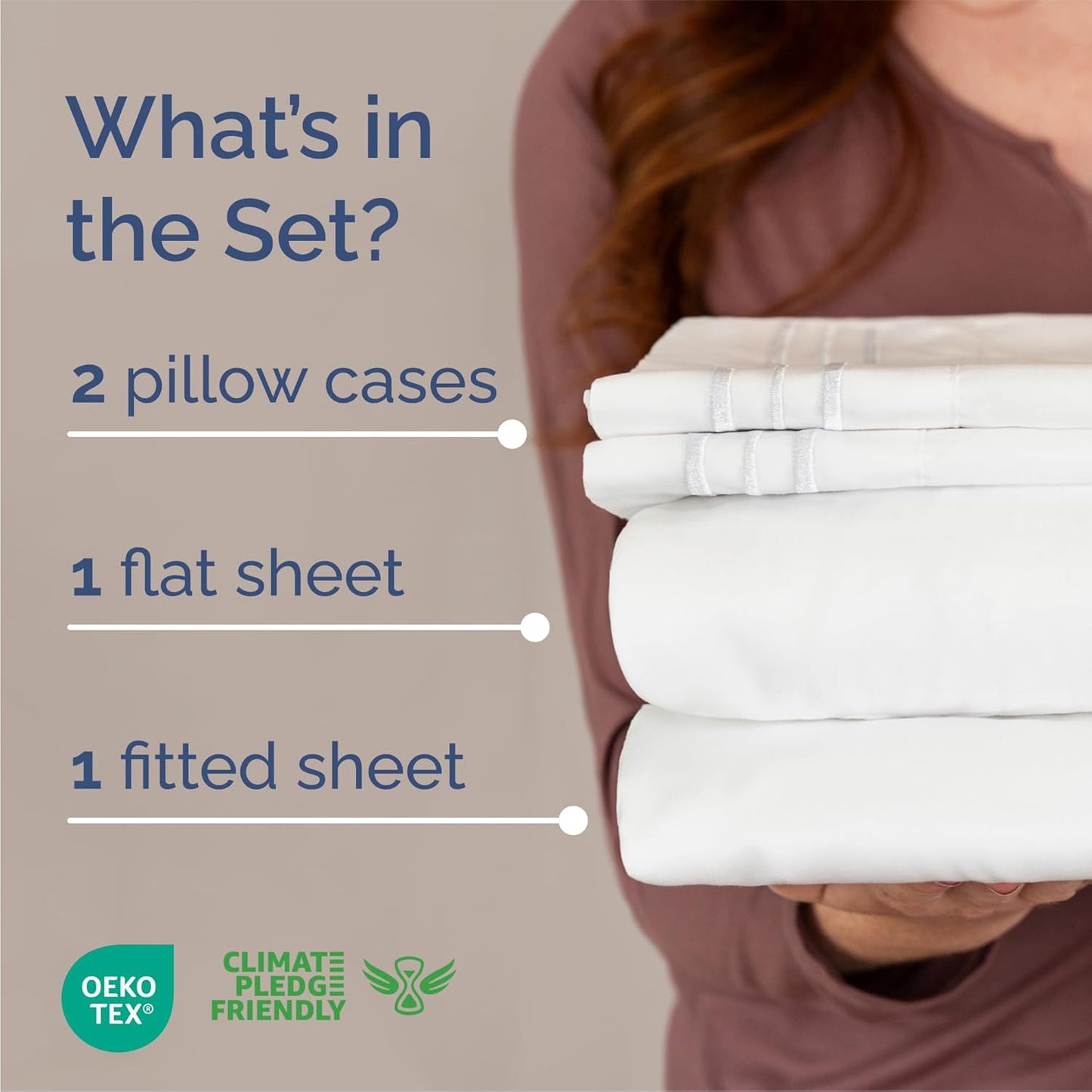 Luxury Queen 4-Piece Sheet Set: Breathable, Cooling, Deep Pocket Bedding