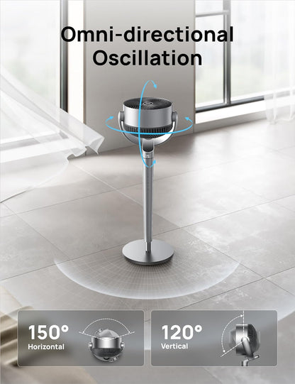 Dreo 43-inch Smart Oscillating Floor Fan: Quiet DC Motor, Wi-Fi, Alexa Control
