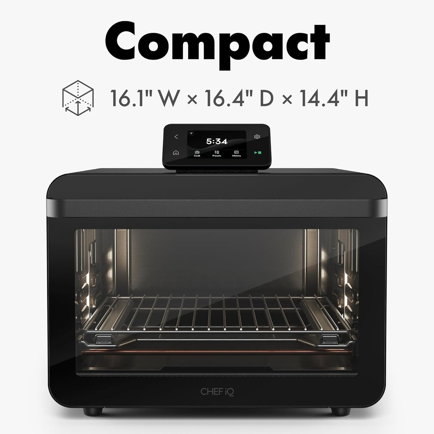 CHEF iQ Smart MiniOven: 11-in-1 Countertop Convection Air Fryer Toaster Oven