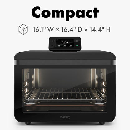 CHEF iQ Smart MiniOven: 11-in-1 Countertop Convection Air Fryer Toaster Oven