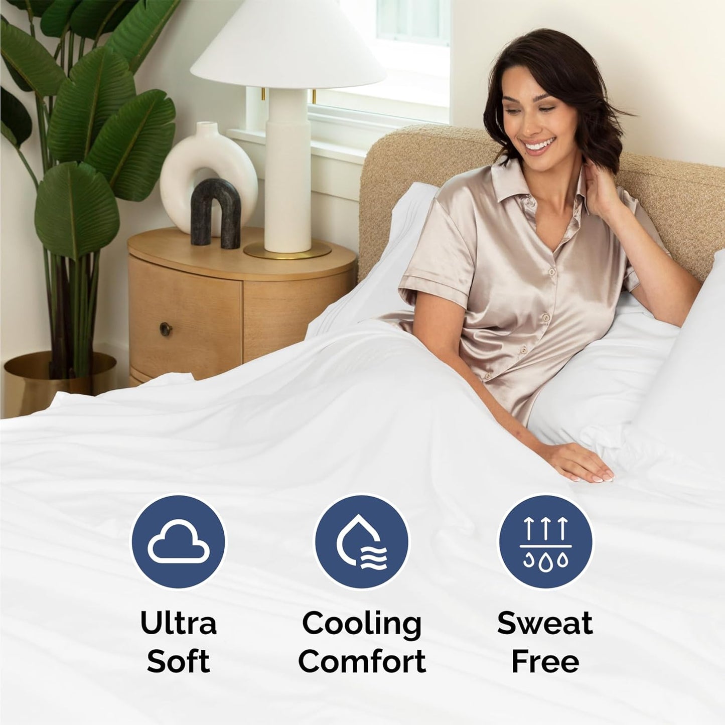 Luxury Queen 4-Piece Sheet Set: Breathable, Cooling, Deep Pocket Bedding