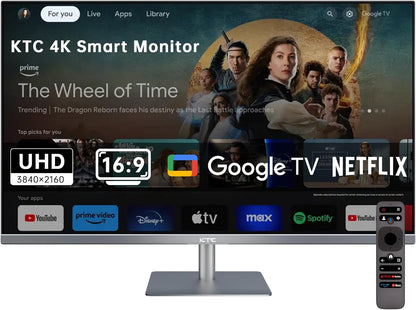 KTC 32-inch 4K UHD Smart Monitor with Google TV & HDR