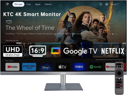 KTC 32-inch 4K UHD Smart Monitor with Google TV & HDR