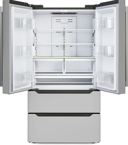 KoolMore RS-FR22 22.5 cu. ft. Stainless Steel French Door Refrigerator with Ice Maker