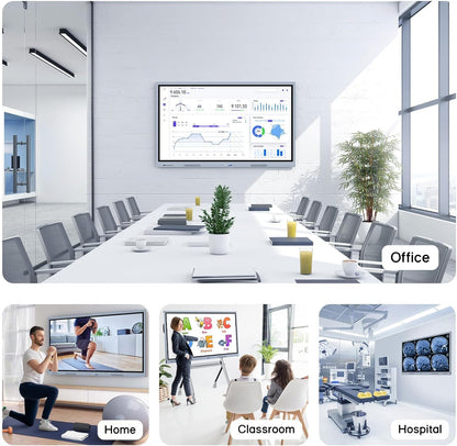 JYXCN 55-inch 4K Dual-OS Smart Interactive Board for Dynamic Collaboration