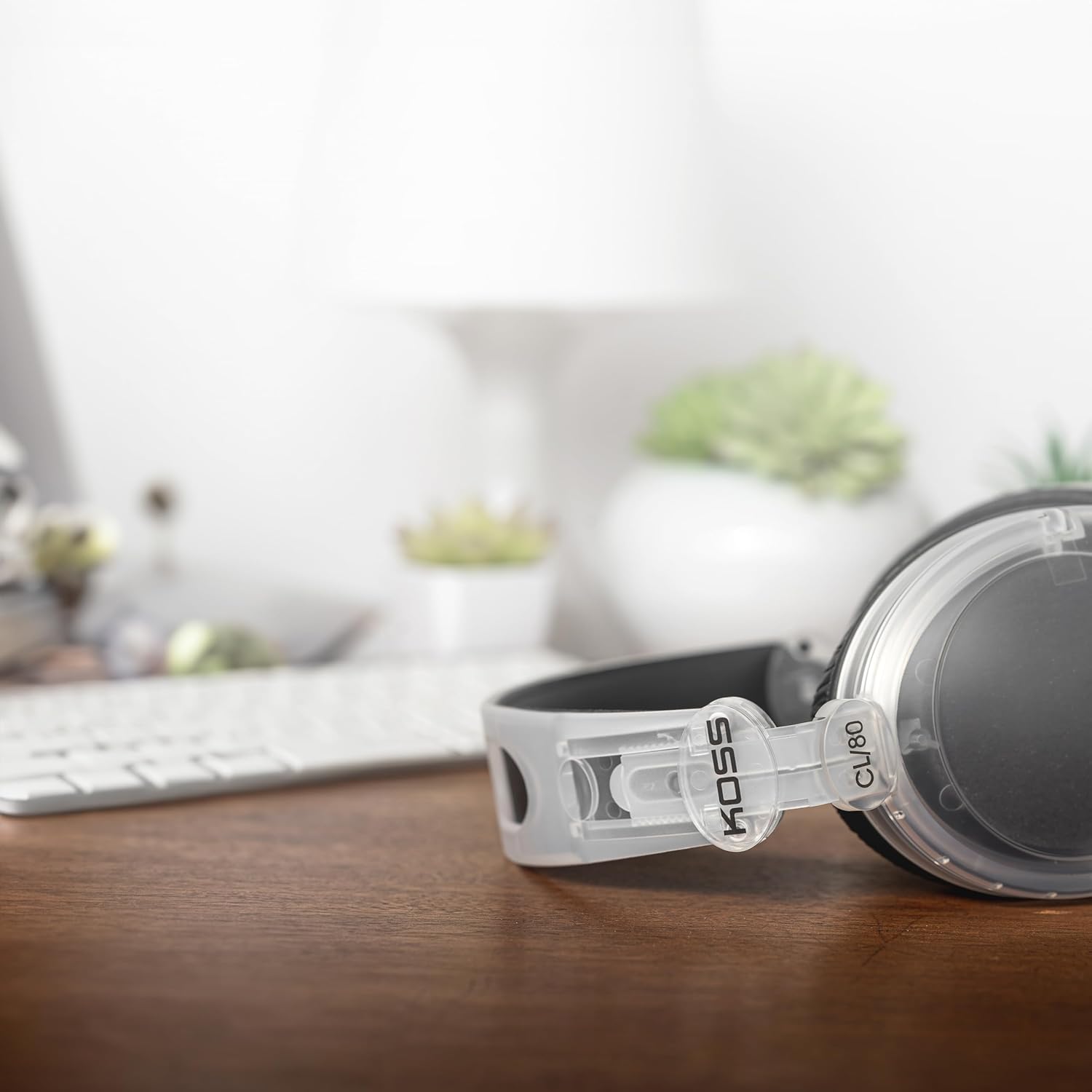 Koss CL/80 Over-Ear Headphones: Clear Retro Design, Crystal Sound, 3.5mm Plug