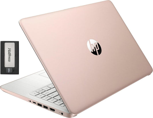 HP Stream 14" HD BrightView Laptop, Intel Celeron, 16GB RAM, 416GB Storage Gold