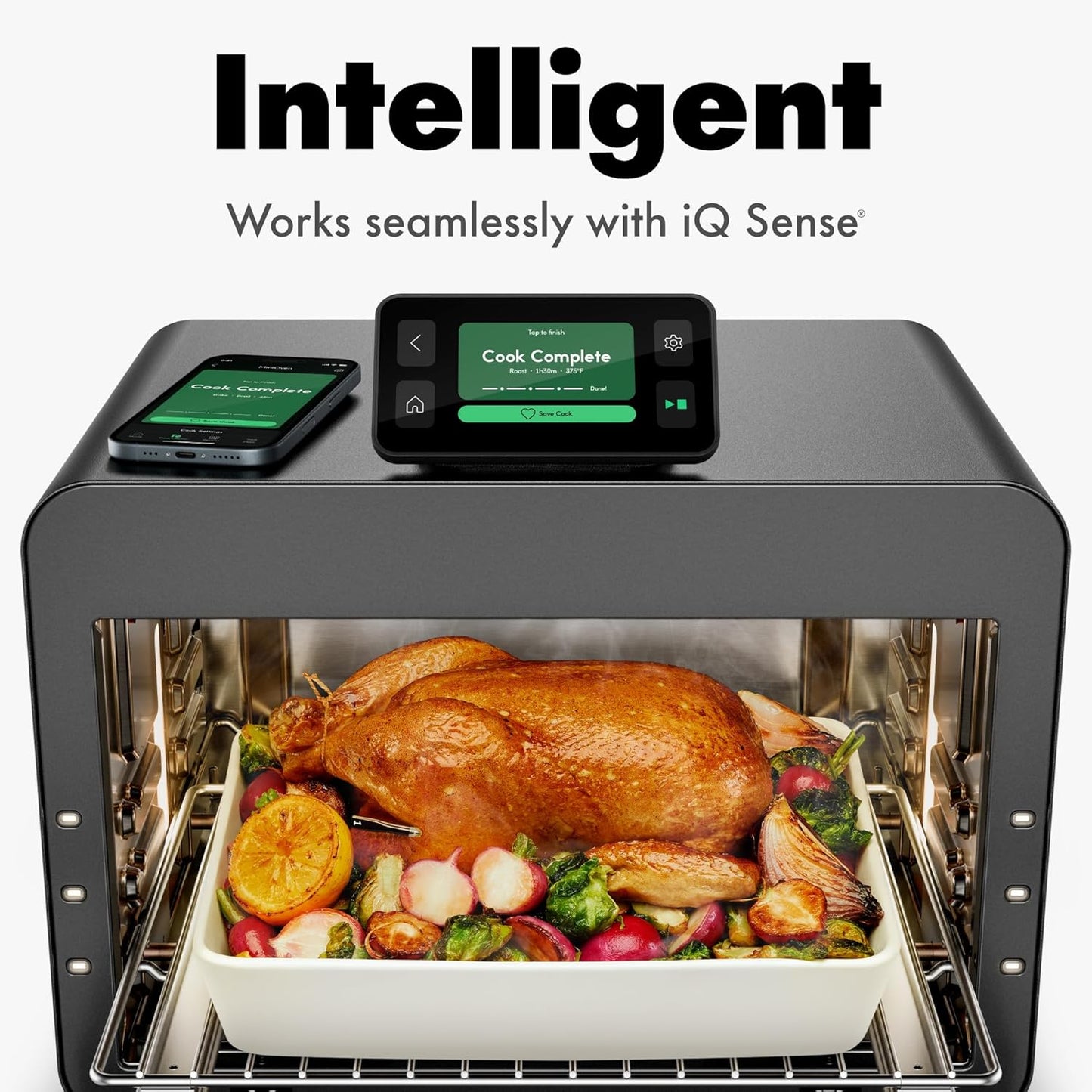 CHEF iQ Smart MiniOven: 11-in-1 Countertop Convection Air Fryer Toaster Oven