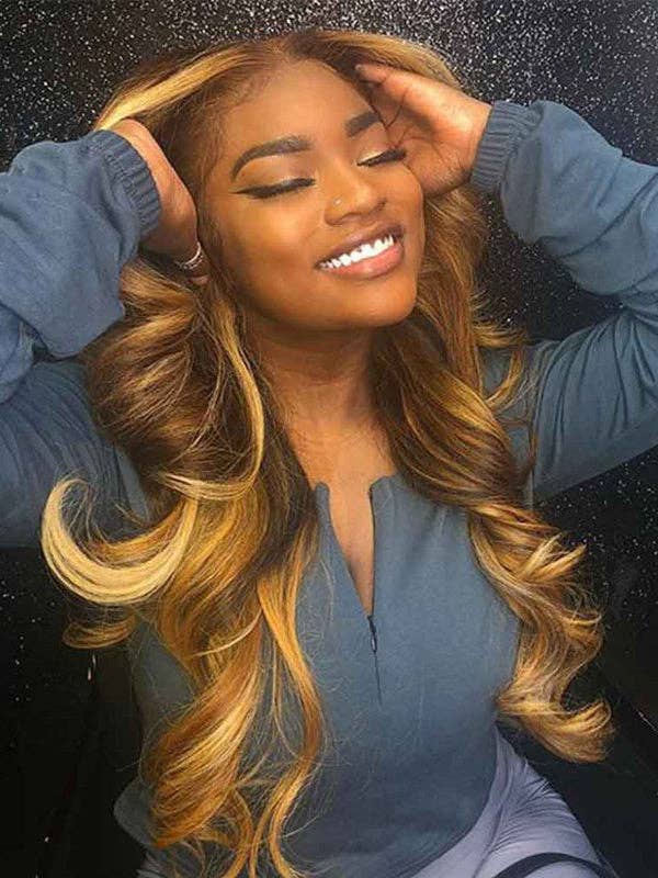 Luxurious Gold Curly Synthetic Wig Hair Extension - Adjustable High-Temperature Fiber
