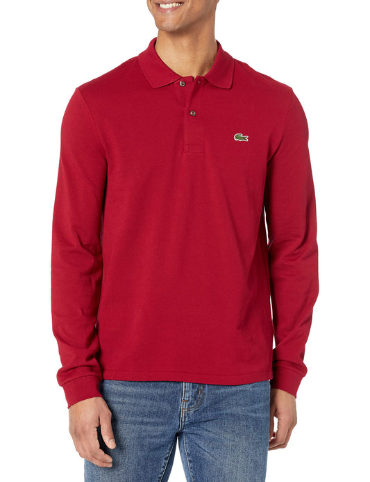 Lacoste Mens Classic Long Sleeve Pique Polo Shirt