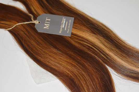 Luminous Highlighted P4/27 Virgin Human Hair Bundle, Straight Texture, Soft Body